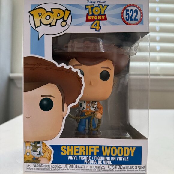 Funko POP! Disney Pixar: Sheriff Woody #522 – Toy Story 4 Vinyl Figure | BNIB - Picture 1 of 3